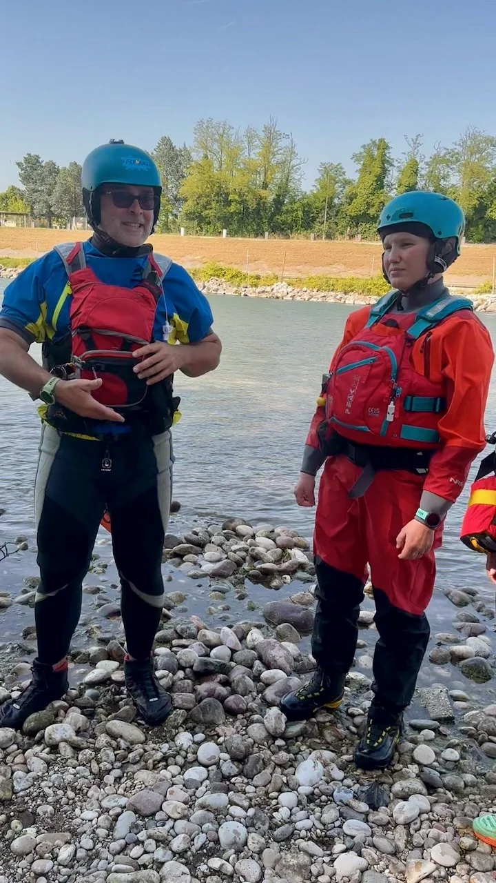 Alberto Vincenzi e Francesca Leonardi durante i corsi WRT Rescue 3 Europe organizzati da AqQua Safety Academy