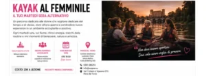 Kayak al Femminile, corso dedicato alle donne presso AqQua nel Parco del Ticino a Vigevano